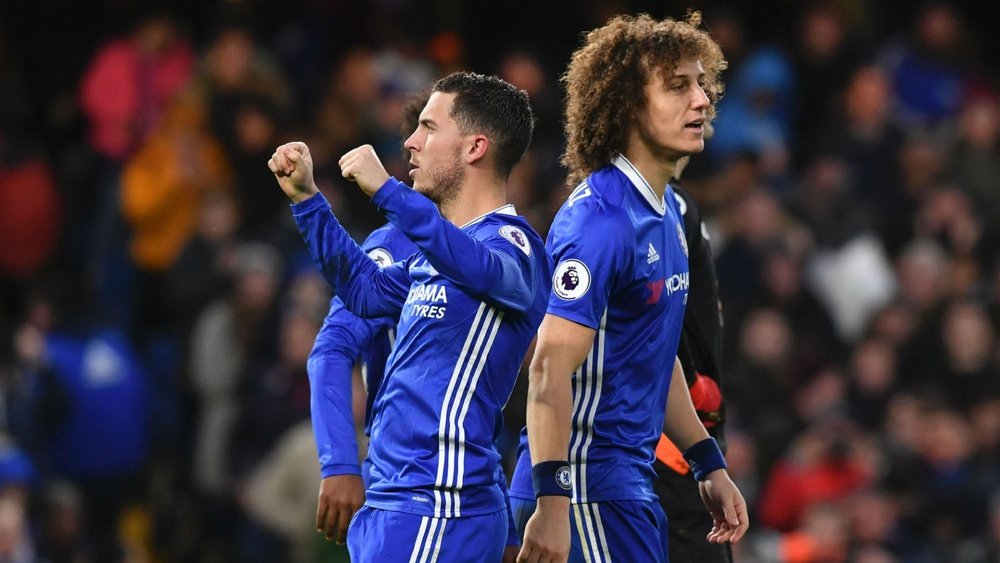 The Blues lead the Premier League table by eight points. AFP