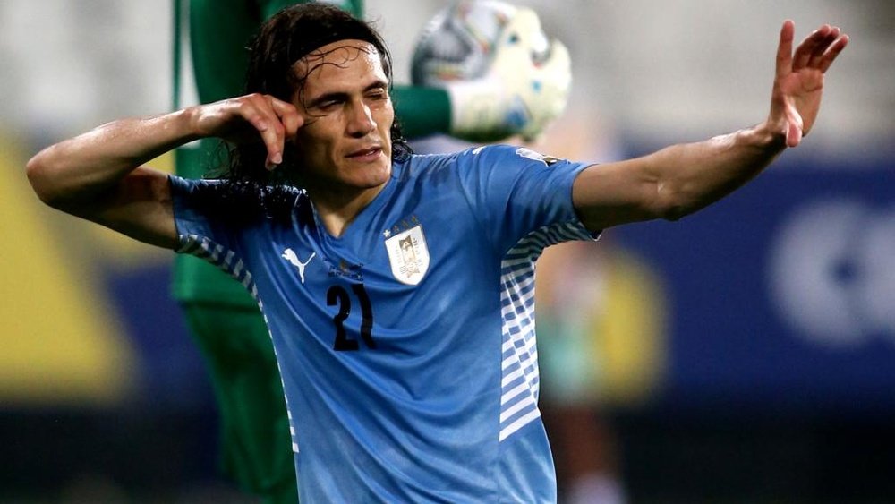 Uruguay's Edinson Cavani will be looking to add to his tally v Colombia. GOAL