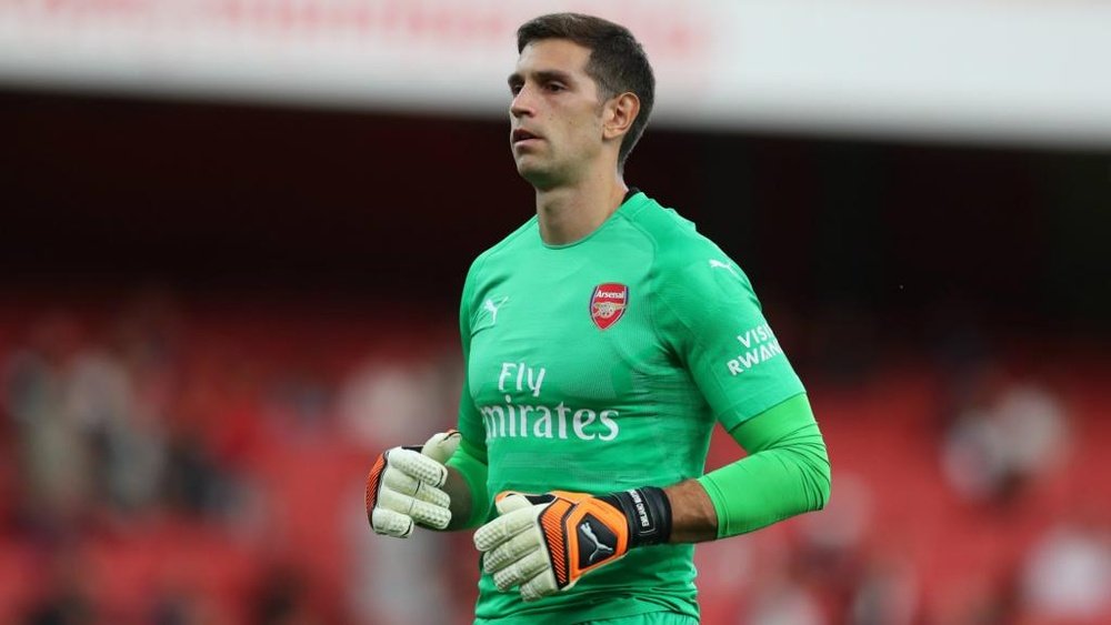 Arsenal's Emiliano Martinez could make his Argentina debut. GOAL