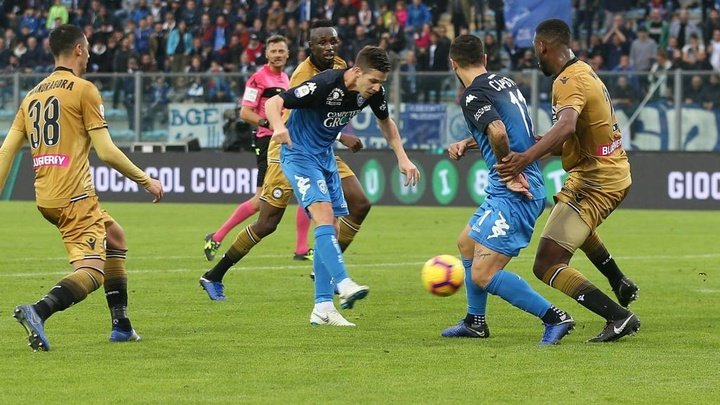 L'Udinese crolla al Castellani, panchina in bilico