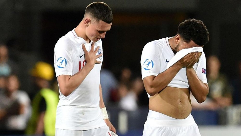 England slipped to defeat thanks to two late goals. GOAL