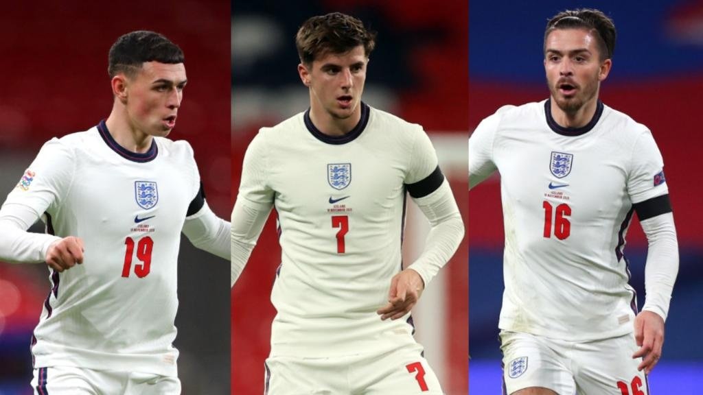 Southgate juggling Mount, Grealish and Foden