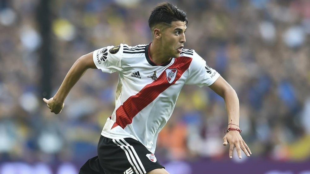 Exequiel Palacios is set to start in Sunday's Superclasico. GOAL