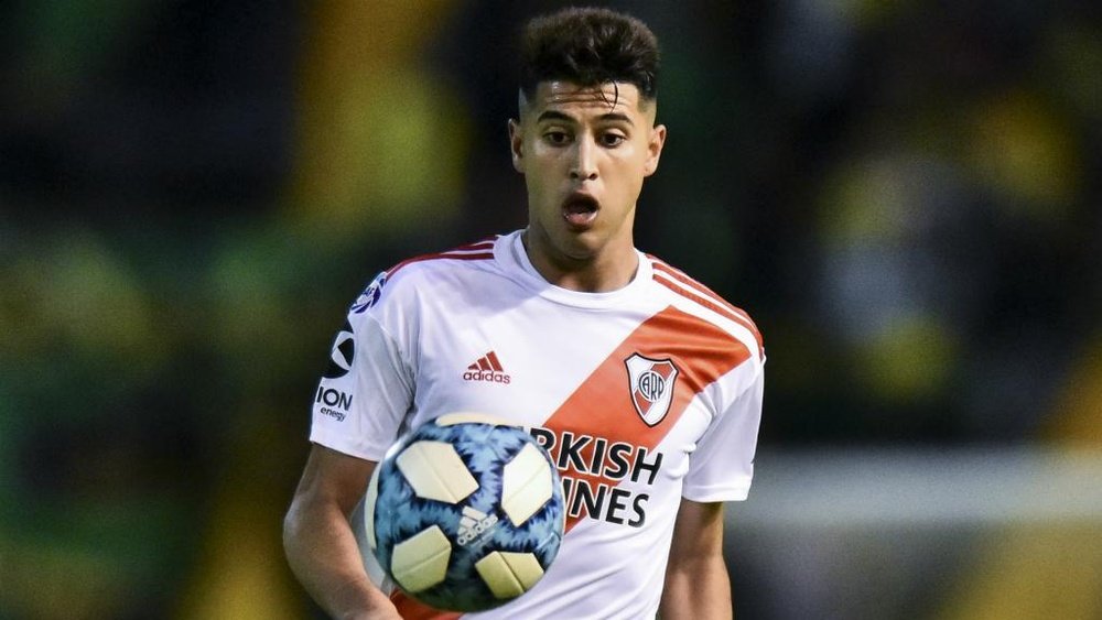 Gallardo questions River ahead of Palacios' proposed Leverkusen switch. AFP