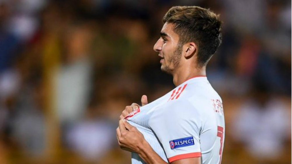 Ferran Torres has lead his team to Spain's second youth tournament win this summer. GOAL