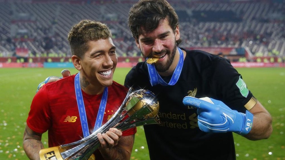 Alisson hails Firmino after Club World Cup heroics. AFP