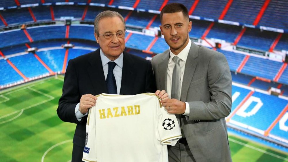 Hazard was presented as a Real player on Thursday. GOAL