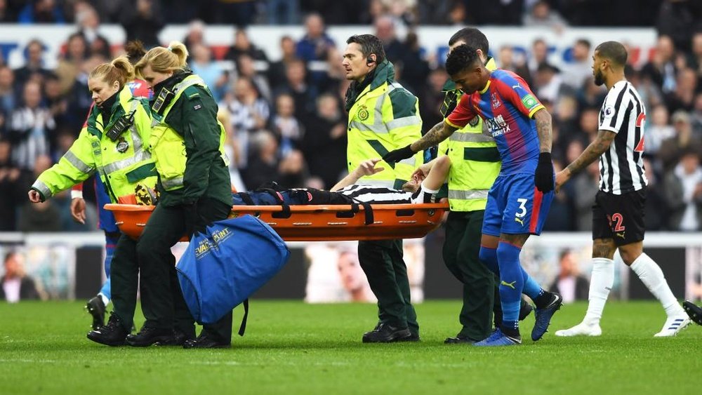 Florian Lejeune was seriously injured against Crystal Palace. GOAL