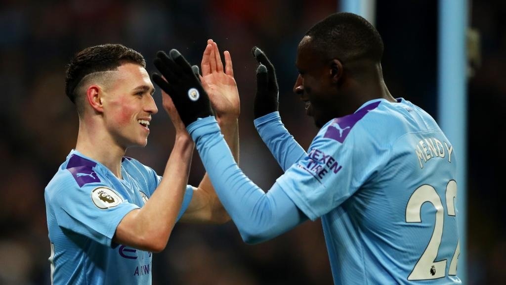 Foden and Mendy seemed comfortable in their new roles in Guardiola's new system. GOAL