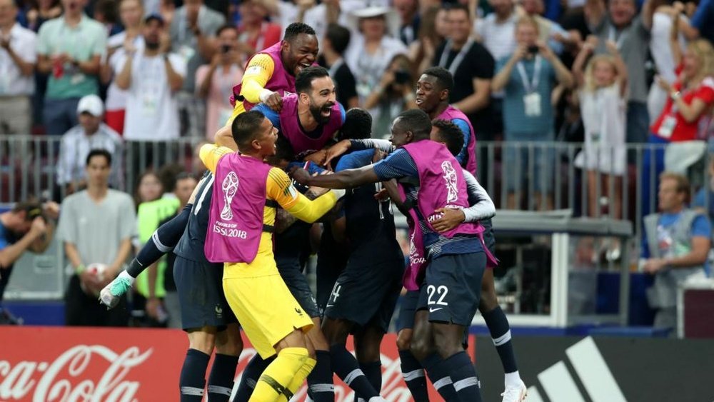 France lead the rankings after World Cup triumph. GOAL
