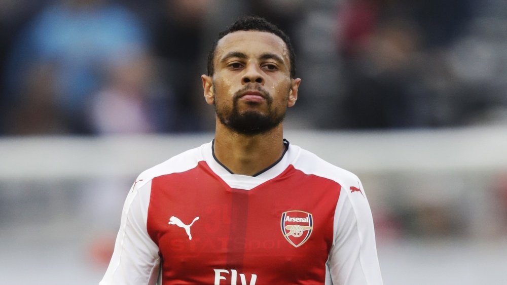 Francis Coquelin, le joueur d'Arsenal, dans un match de Premier League. AFP
