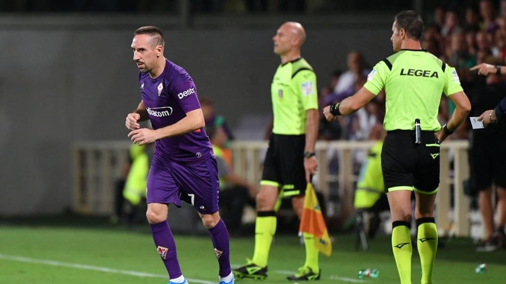 Ribéry a repris l’entraînement à la Fiorentina. GOAL