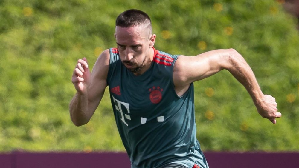 Ribery returns to training after hamstring injury earlier this month. GOAL