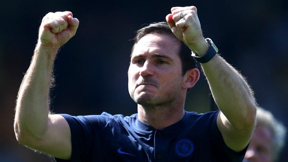 Frank Lampard secured his first win as Chelsea manager. GOAL