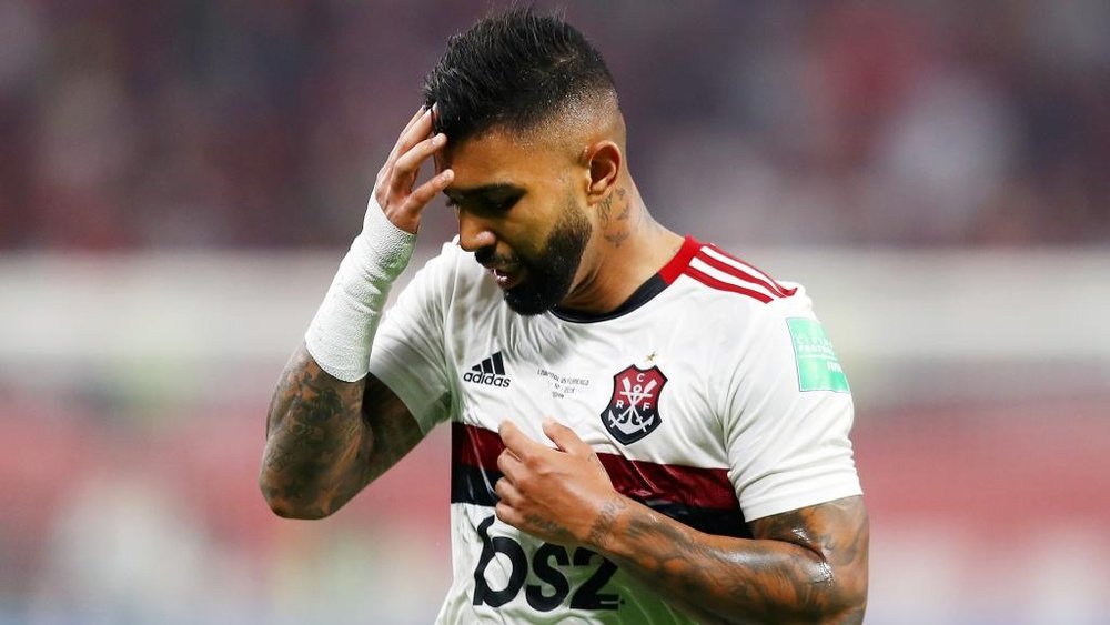 Gabriel Barbosa not ready to discuss future after Club World Cup loss. AFP