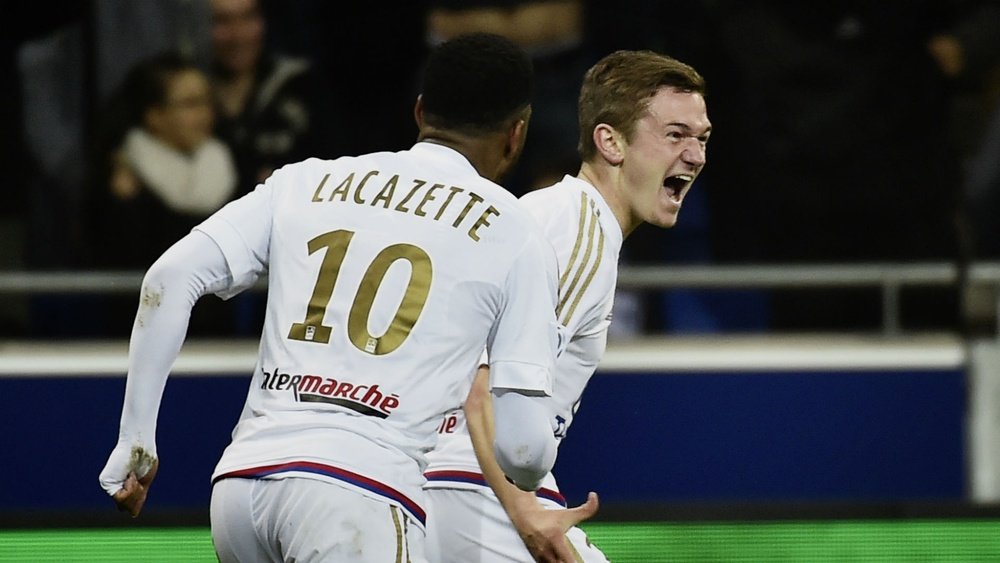 Gaëtan Perrin lors d'un match avec l'OL. Goal