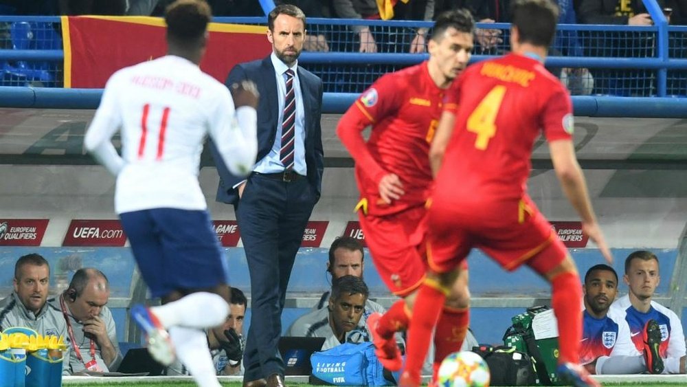 Gareth Southgate claimed to have heard racist chanting in Montenegro. GOAL