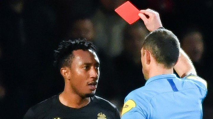 Monaco's Gelson Martins suspended indefinitely for pushing referee