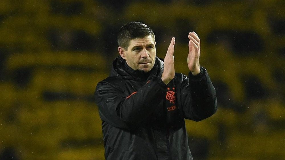Rangers showed 'character and guts' to go through in Europa League, says Gerrard. AFP