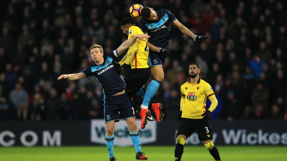 Gestede in action for new club Middlesbrough. Goal