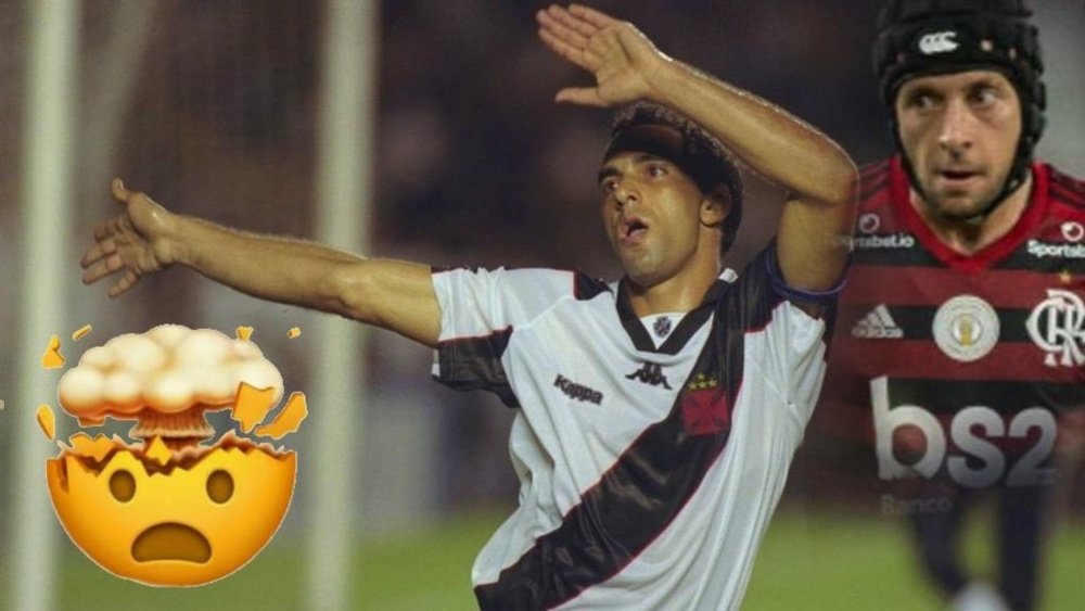 Rafinha comemora gol do Flamengo imitando dança de Edmundo