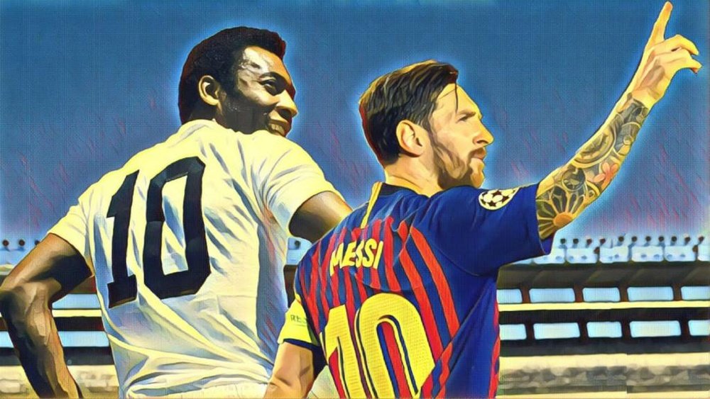 Messi e Pelé. Goal