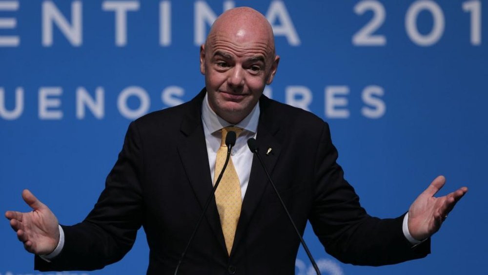 Infantino has released a statement condemning the racism. GOAL