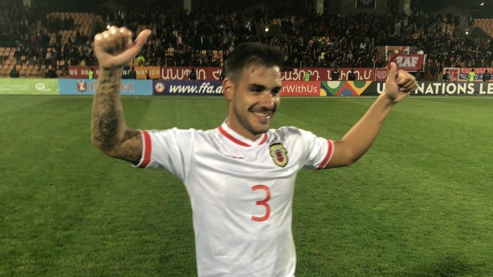 Joseph Chipolina scored to goal to hand Gibraltar the victory. GOAL