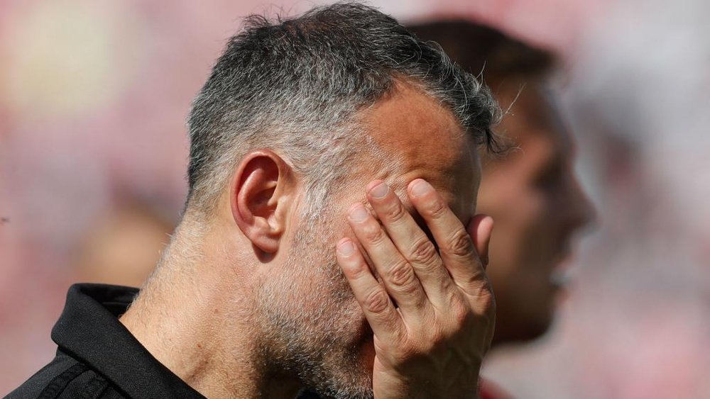 Ryan Giggs cut a dejected figure after Wales' defeat. GOAL