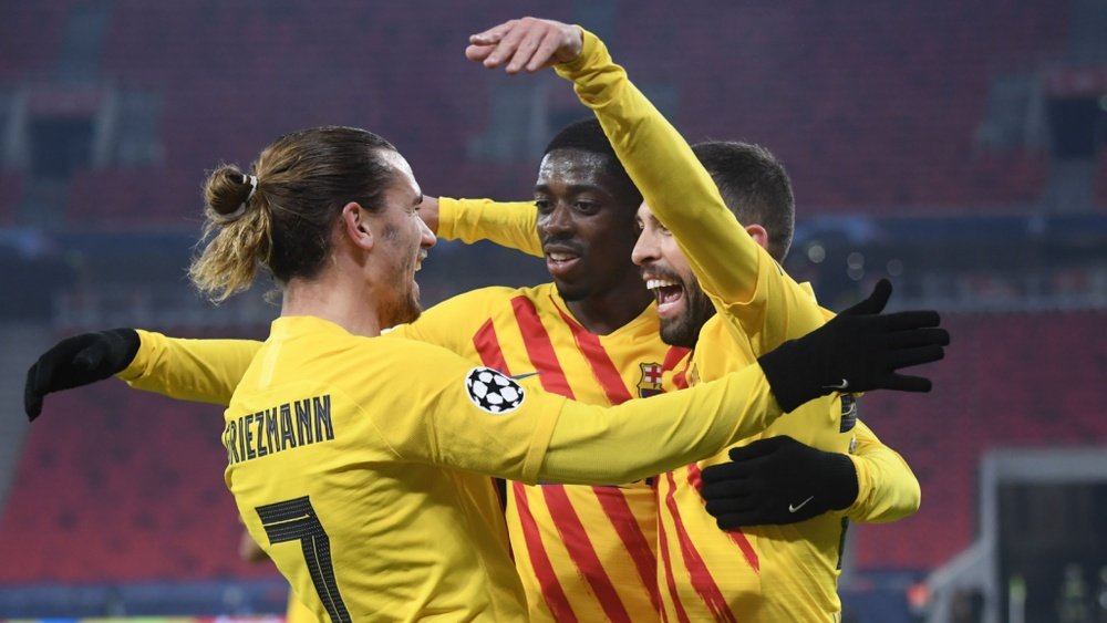 FC Barcelone, Domenech taille Griezmann et Dembélé. afp