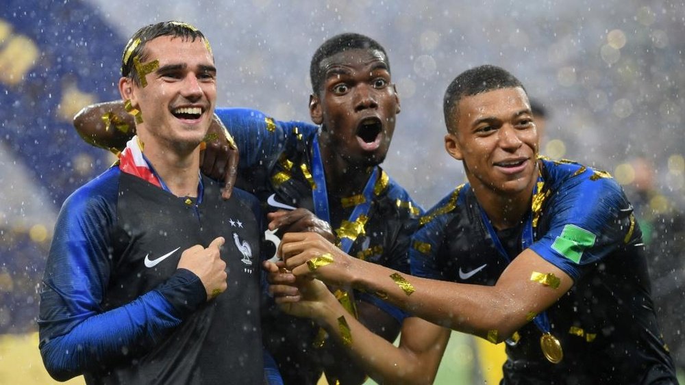 Griezmann, Pogba, Mbappe. Goal