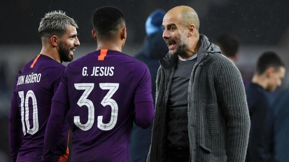 Guardiola's side completed a remarkable comeback against Swansea. GOAL