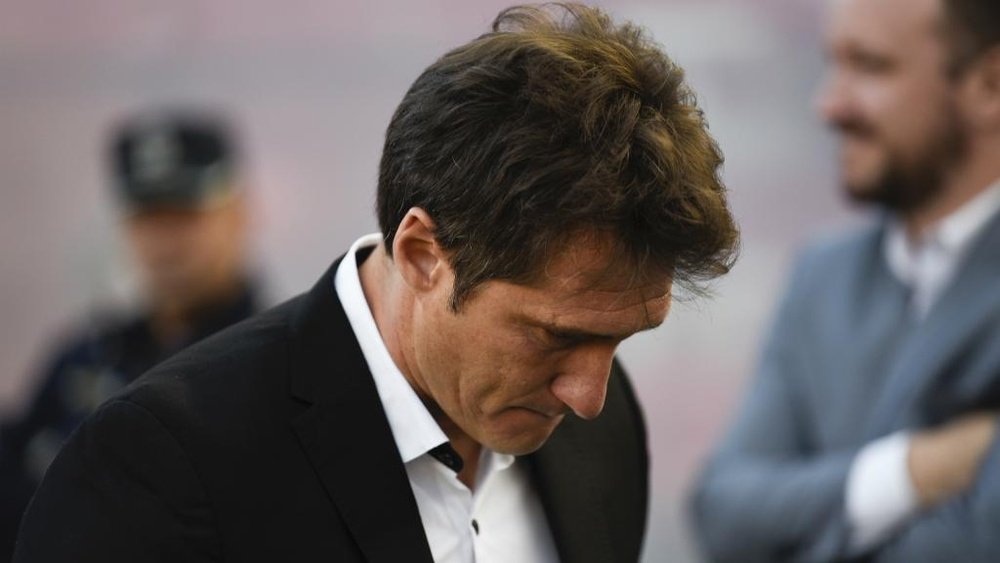 Boca boss Schelotto was lost for words afte his side's defeat. GOAL