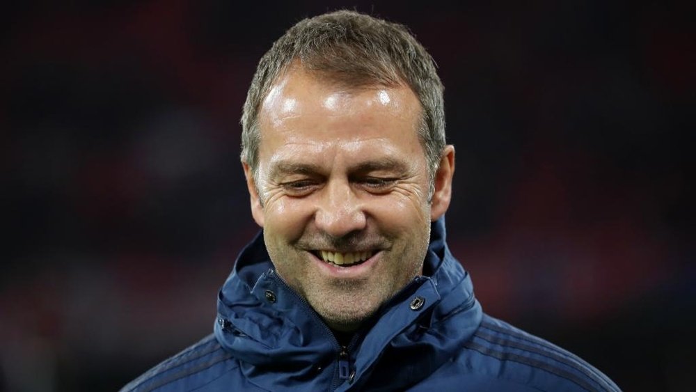 Hansi Flick left the Allianz Arena a very happy man. GOAL