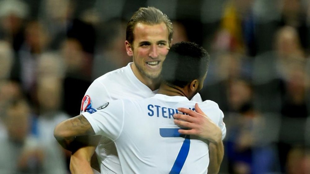 Kane and Sterling pictured in 2016. GOAL