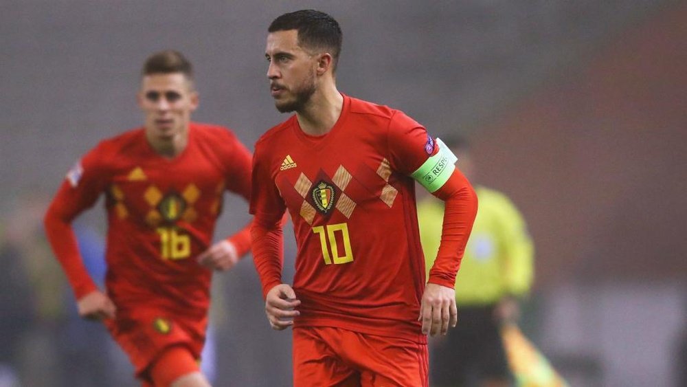 Martinez salutes 'extraordinary' Hazard ahead of 100th Belgium cap