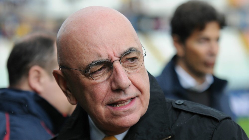 Adriano Galliani, le vice-président de l'AC Milan après un match de Serie A. AFP