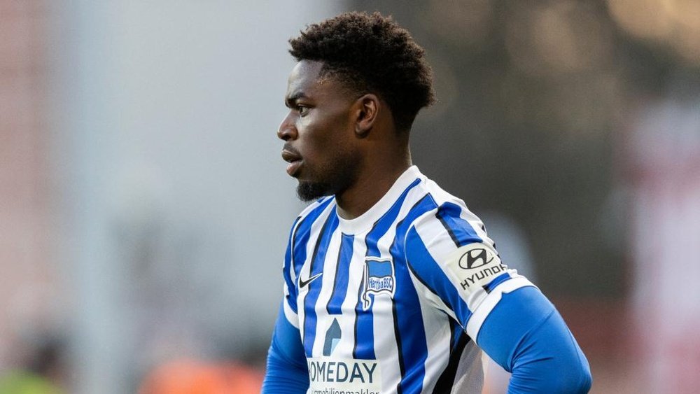 Hertha's Torunarigha was allegedly racially abused during the match. GOAL