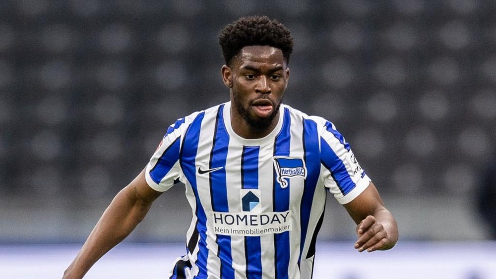 Hertha's Torunarigha was allegedly racially abused, putting a halt to the match. GOAL