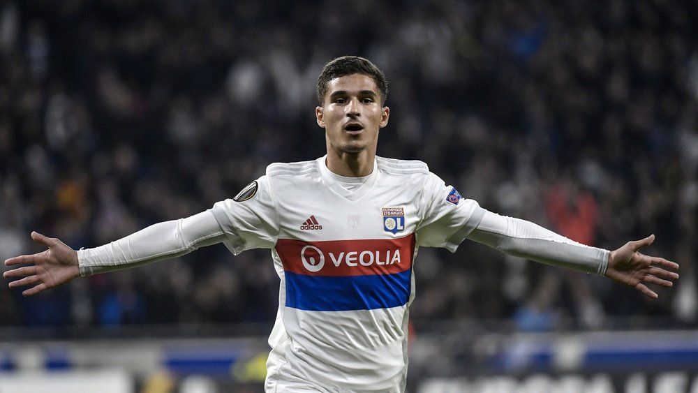 Houssem Aouar, Olympique Lyonnais, Ligue 1. GOAL