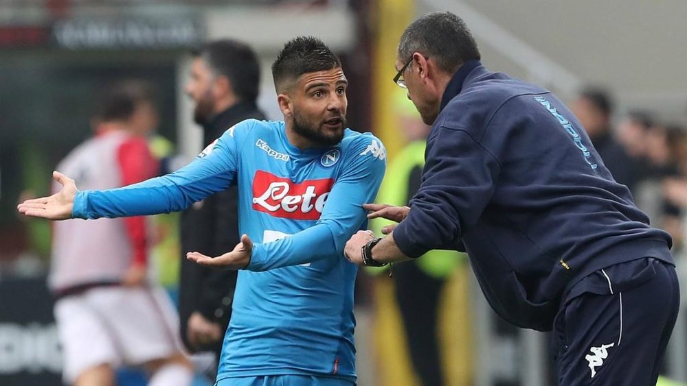 Insigne worked with Sarri at Napoli. GOAL