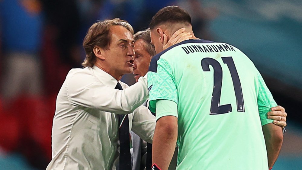 Donnarumma unhappy with boo boys as Mancini takes positives from Italy's unbeaten streak ending