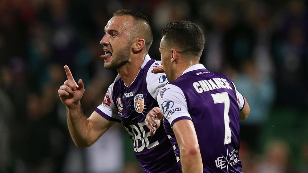 Franjic's goal meant Perth will finish first ahead of finals series. GOAL