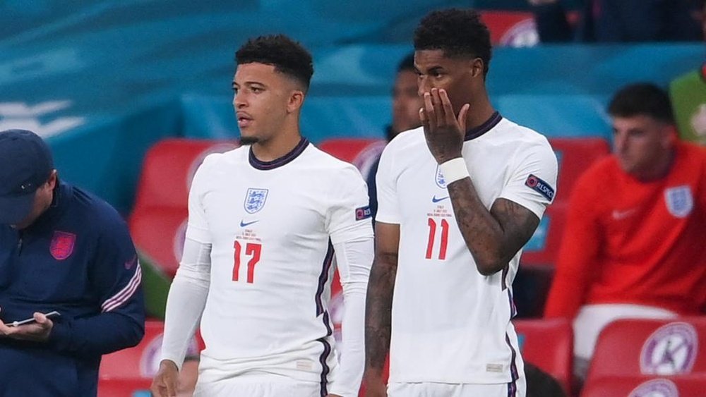 FA condemns racist abuse aimed at England players after Euro 2020 final loss. AFP