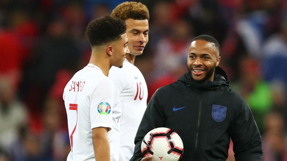 Sancho hails Sterling's mentoring influence with England.