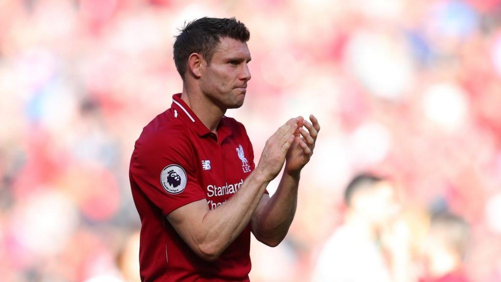 Milner's Liverpool narrowly missed out on the Premier League title. GOAL