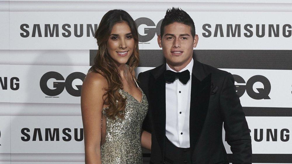James Rodriguez et sa femme Daniela Ospina. GOAL
