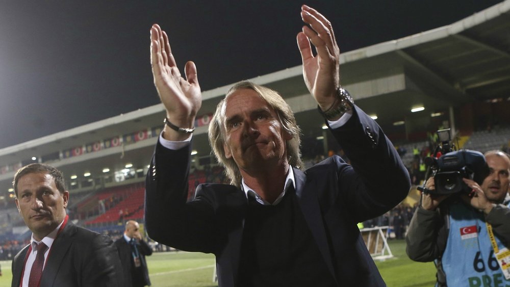 Former Galatasaray coach Jan Olde Riekerink. Goal