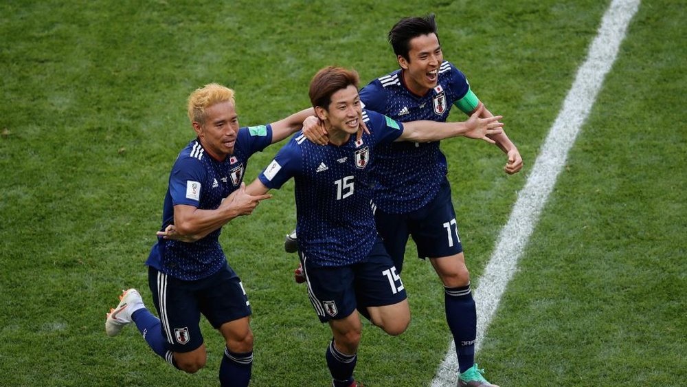 Japan beat Colombia. AFP