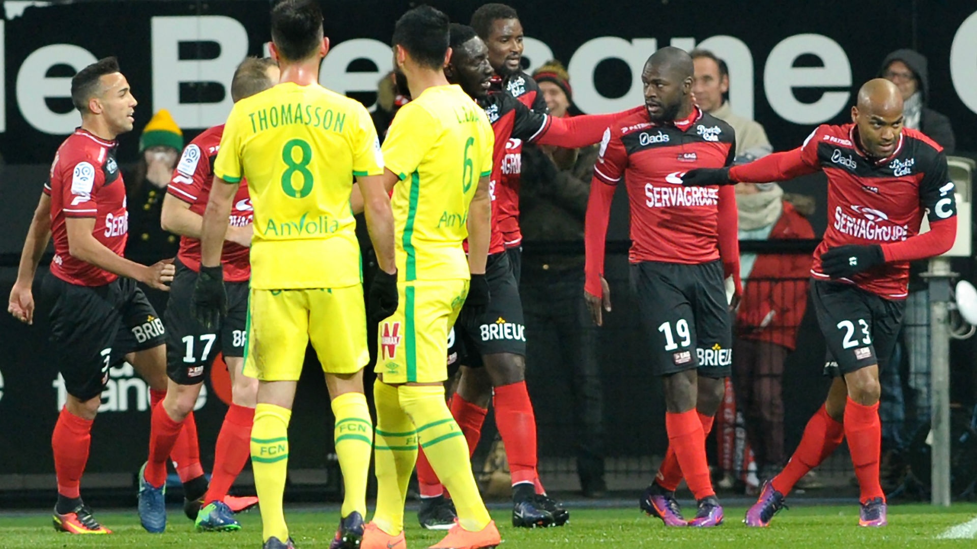 Guingamp - Nantes (2-0), les Guingampais se relancent